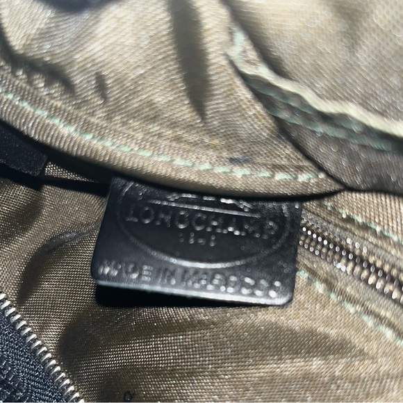 Longchamp Paris Intreciatto Black Leather Shoulder Bag - Picture 5 of 8